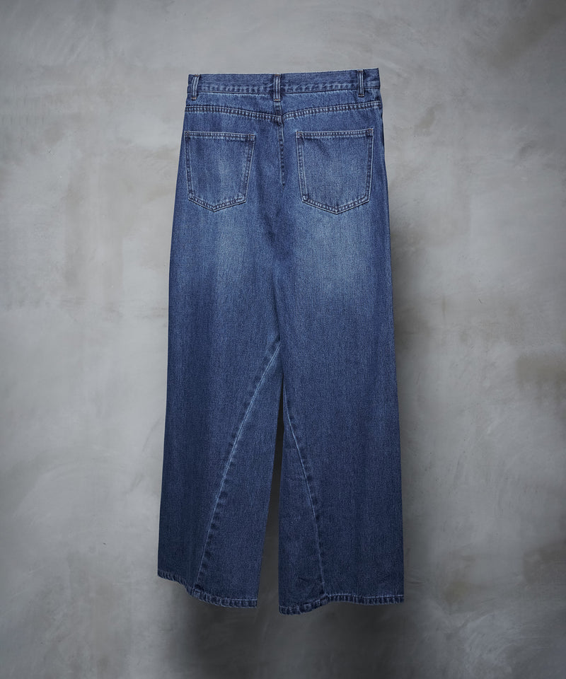 【selleglant｜セレグランテ】WASH CURVE DENIM PANTS/ウォッシュカーブデニムパンツ