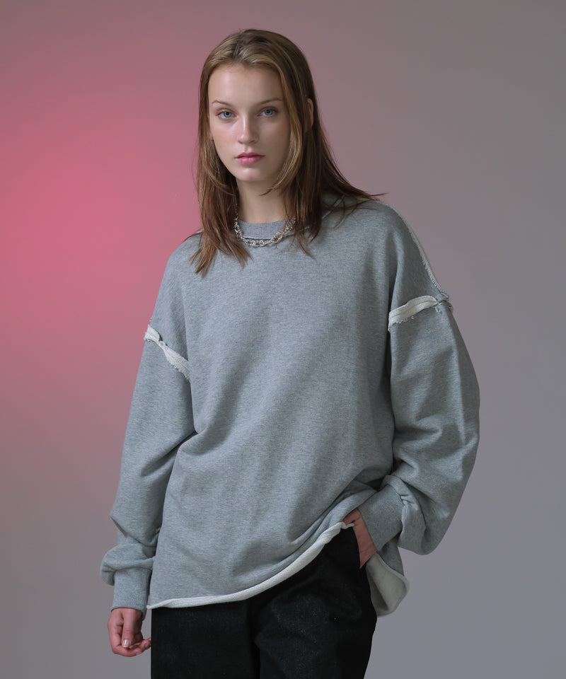 【新色追加】【selleglant｜セレグランテ】INSIDEOUT PULLOVER SWEATSHIRT/インサイドアウトプルオーバースウェット