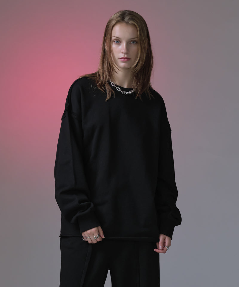 【新色追加】【selleglant｜セレグランテ】INSIDEOUT PULLOVER SWEATSHIRT/インサイドアウトプルオーバースウェット