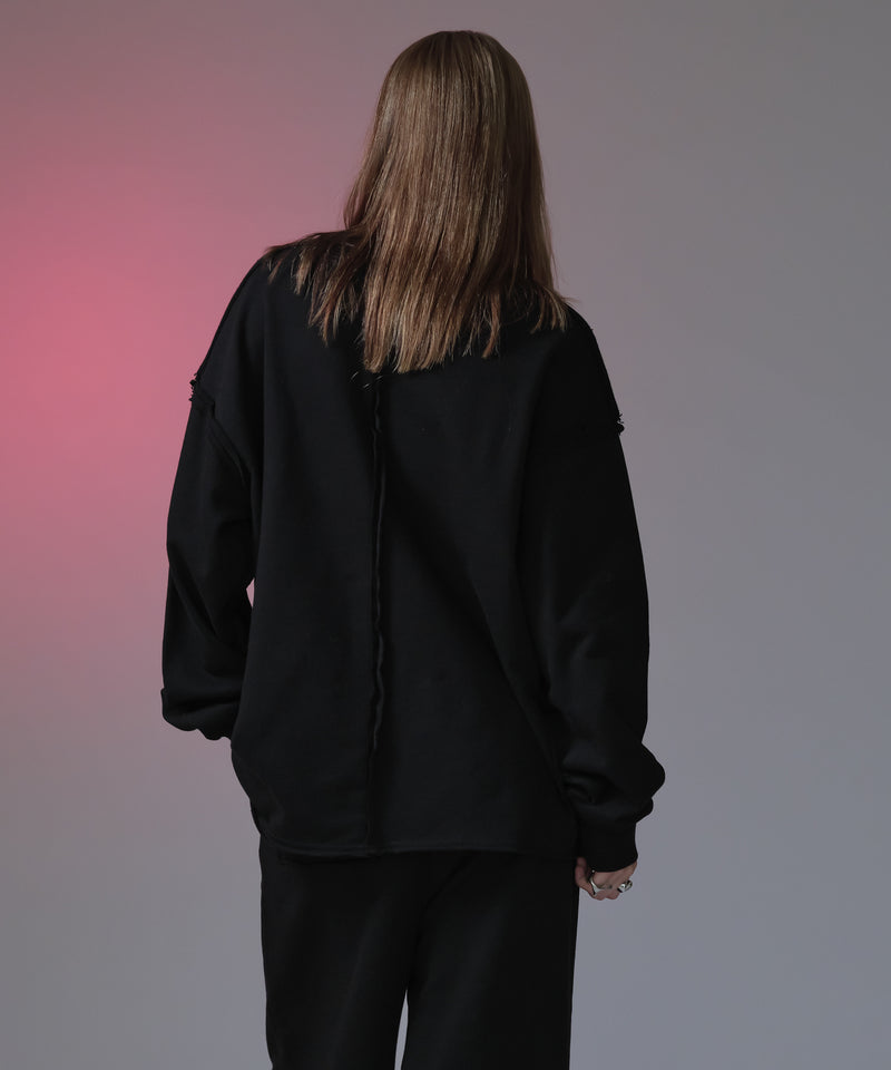 【新色追加】【selleglant｜セレグランテ】INSIDEOUT PULLOVER SWEATSHIRT/インサイドアウトプルオーバースウェット