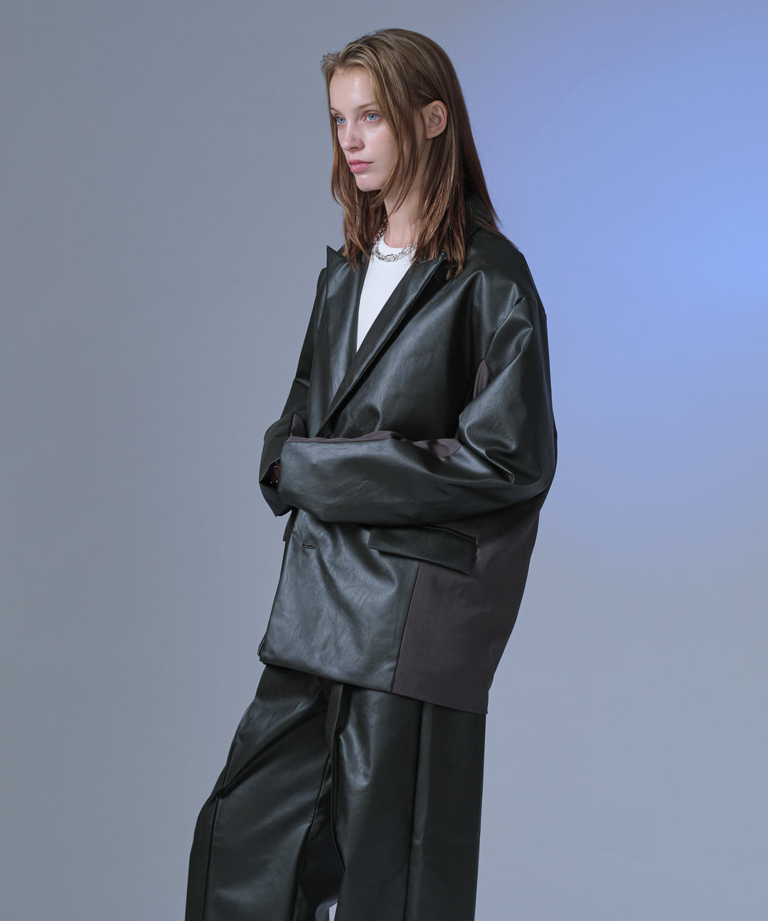 ジャケット・アウター Switching spangle tailored jacket selleglant｜セレグランテ】TAILORED SWITCHING JACKET/テーラード