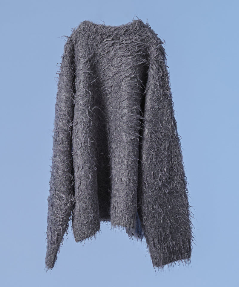 新色追加【selleglant｜セレグランテ】LONG SLEEVE WOOL MIXED SHAGGY KNIT / ロングスリーブウール混シャギーニット