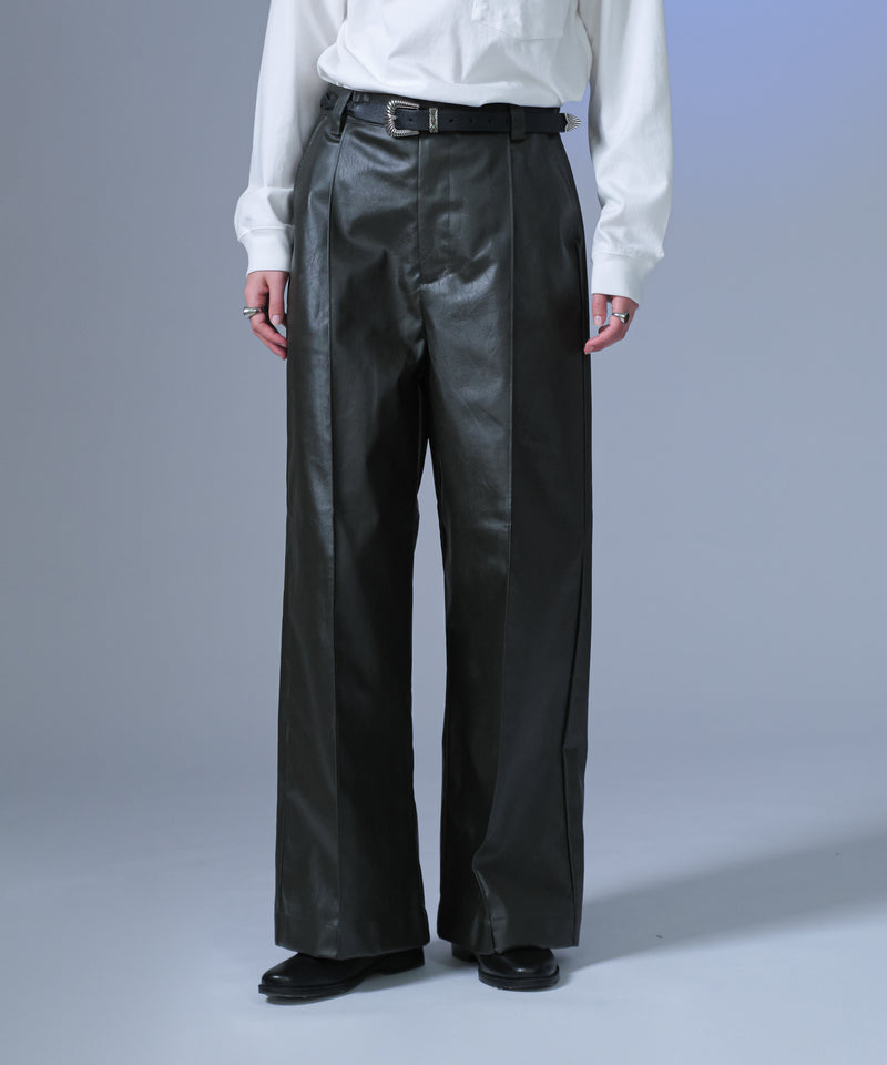 【selleglant｜セレグランテ】CENTER SEAM TUCK WIDE PANTS/センターシームタックワイドパンツ