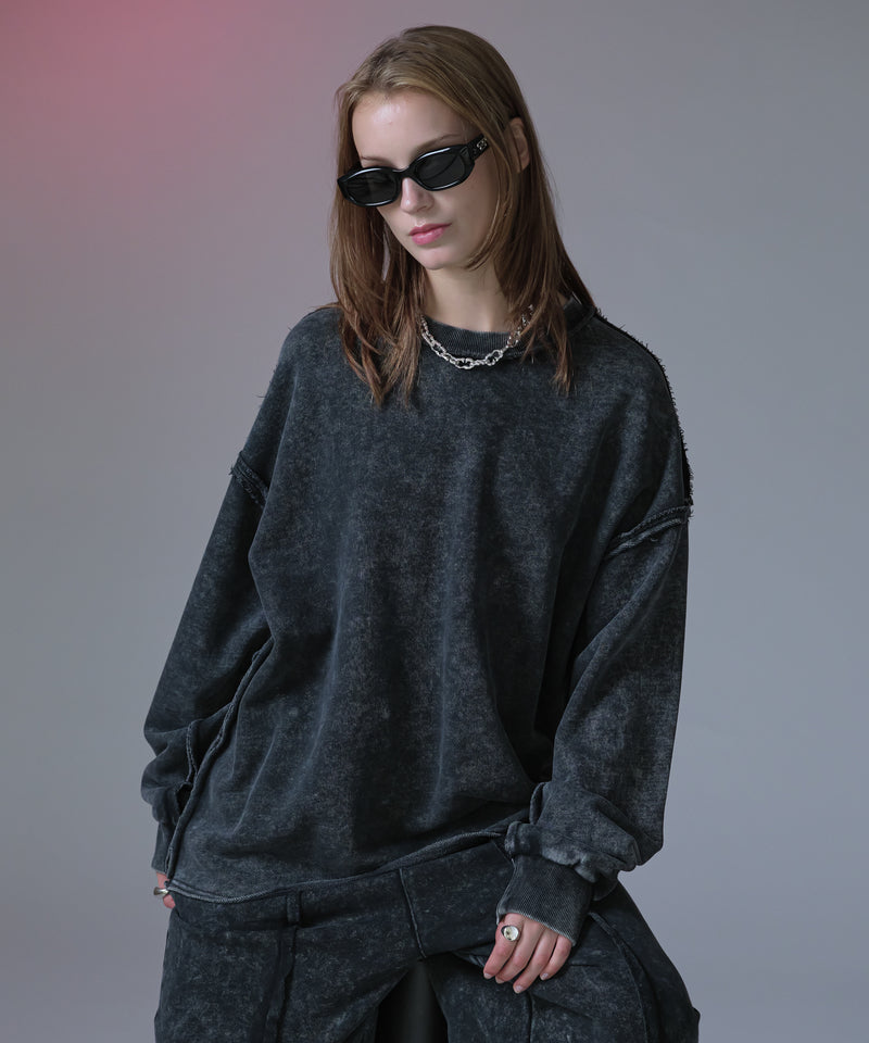 【新色追加】【selleglant｜セレグランテ】INSIDEOUT PULLOVER SWEATSHIRT/インサイドアウトプルオーバースウェット