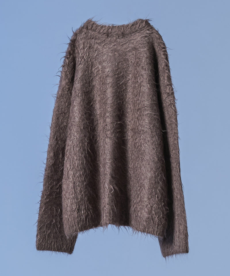 新色追加【selleglant｜セレグランテ】LONG SLEEVE WOOL MIXED SHAGGY KNIT / ロングスリーブウール混シャギーニット