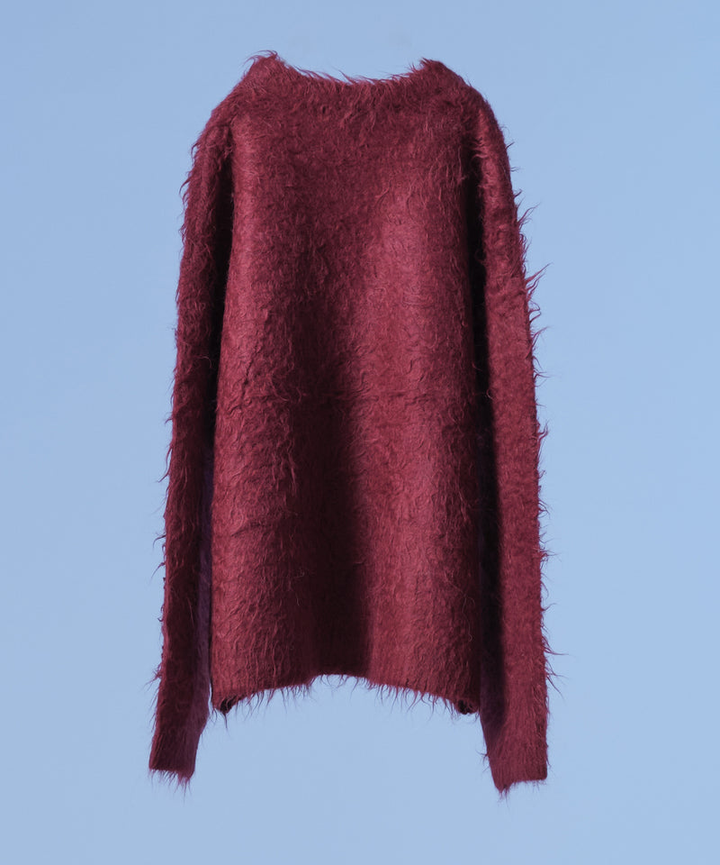 新色追加【selleglant｜セレグランテ】LONG SLEEVE WOOL MIXED SHAGGY KNIT / ロングスリーブウール混シャギーニット