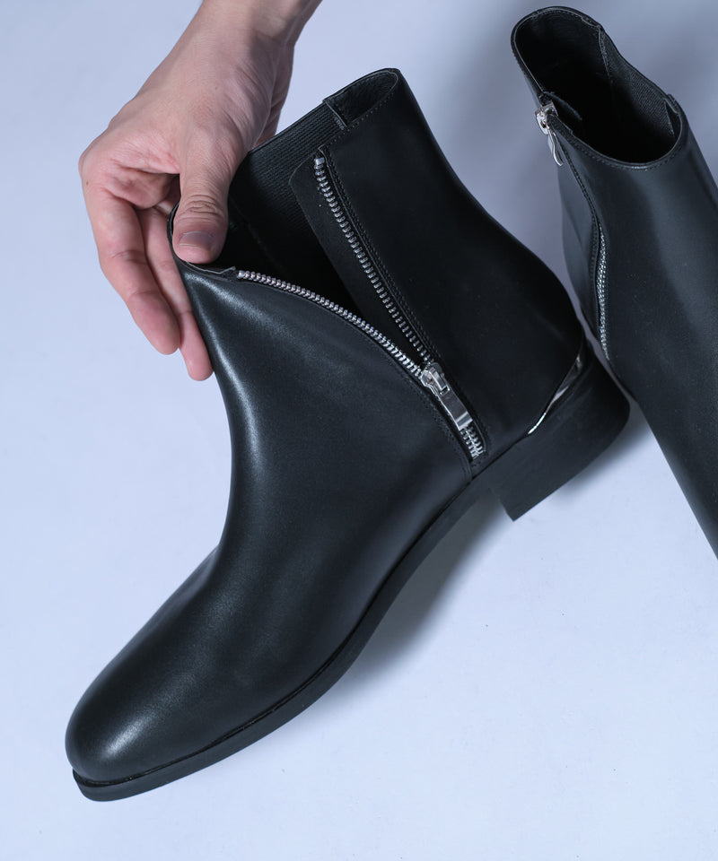 【selleglant｜セレグランテ】SIDE ZIP DESIGN HEEL/サイドジップデザインヒールブーツ