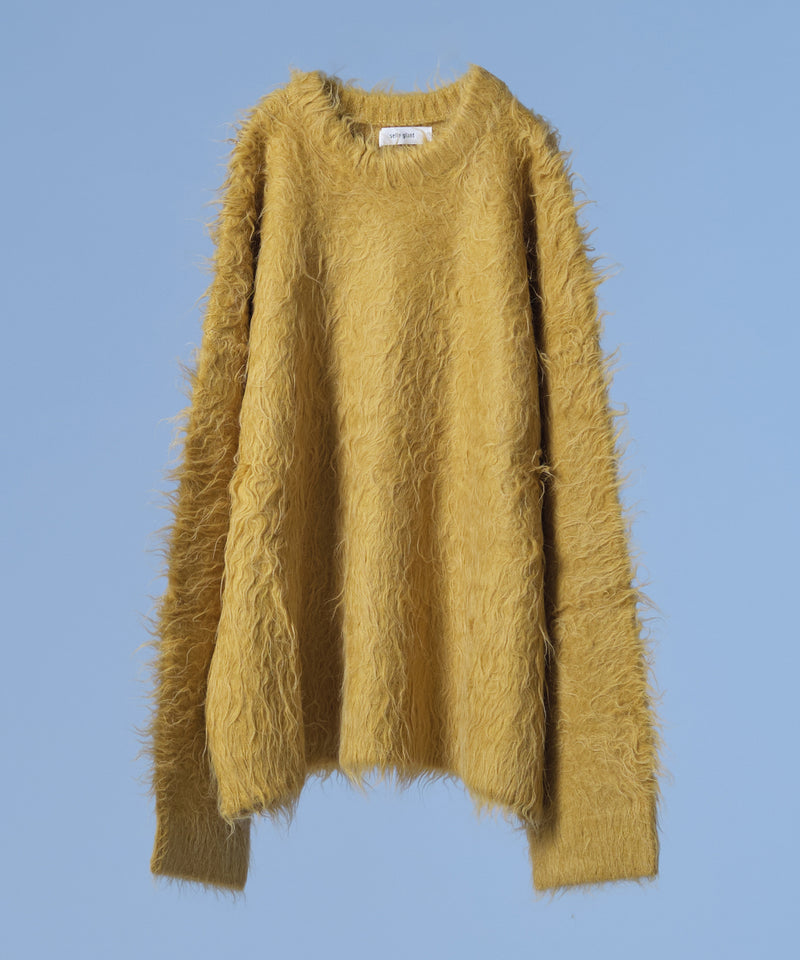 新色追加【selleglant｜セレグランテ】LONG SLEEVE WOOL MIXED SHAGGY KNIT / ロングスリーブウール混シャギーニット