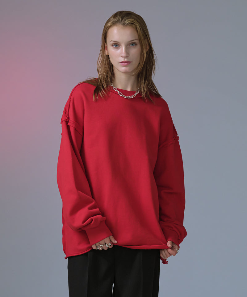 【新色追加】【selleglant｜セレグランテ】INSIDEOUT PULLOVER SWEATSHIRT/インサイドアウトプルオーバースウェット