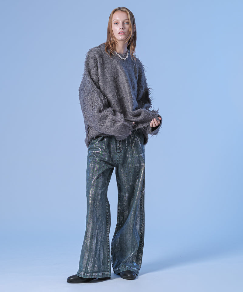 新色追加【selleglant｜セレグランテ】LONG SLEEVE WOOL MIXED SHAGGY KNIT / ロングスリーブウール混シャギーニット