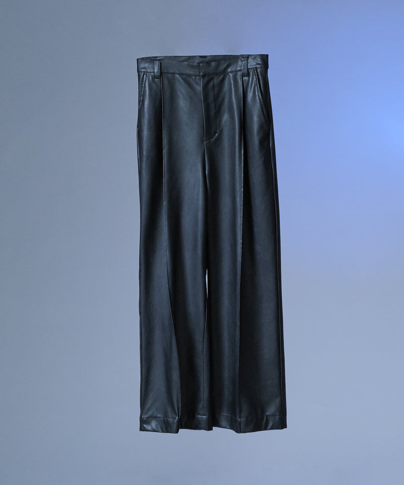 【selleglant｜セレグランテ】CENTER SEAM TUCK WIDE PANTS/センターシームタックワイドパンツ