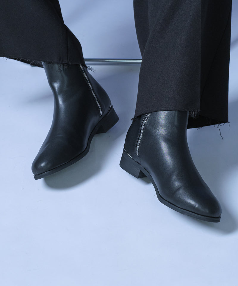 【selleglant｜セレグランテ】SIDE ZIP DESIGN HEEL/サイドジップデザインヒールブーツ