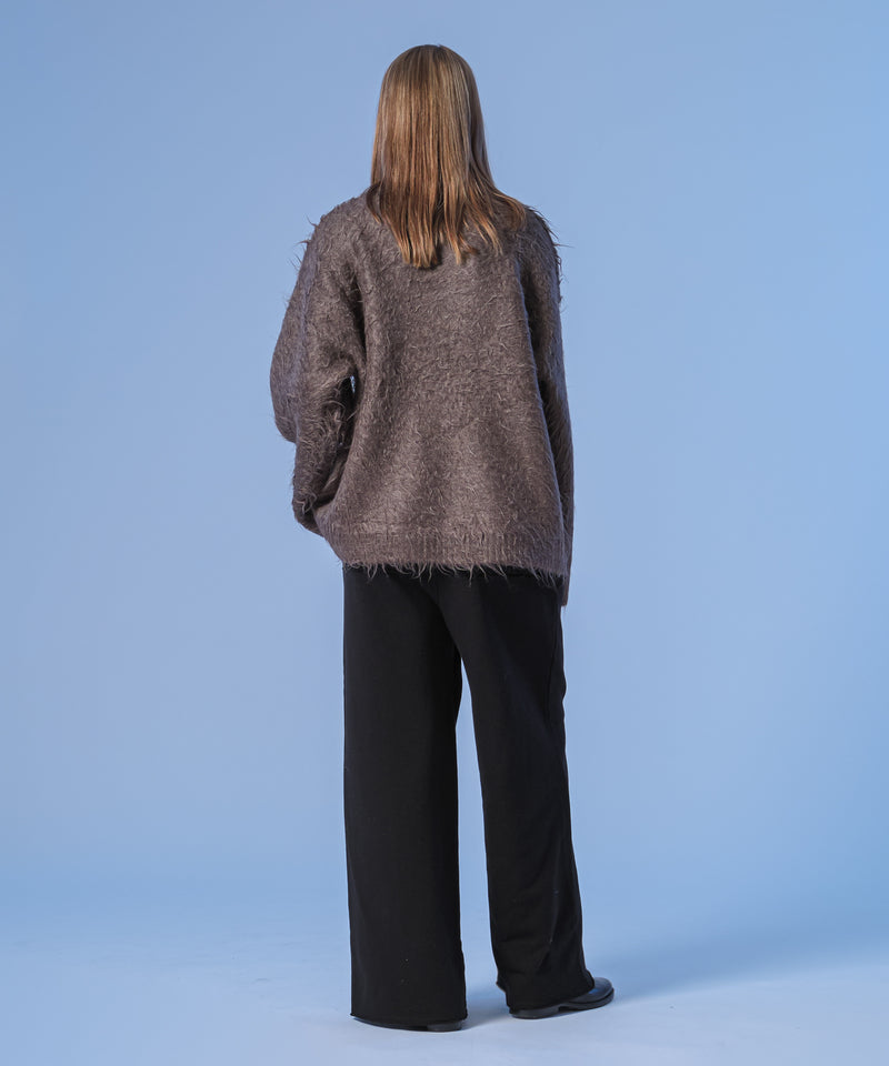 新色追加【selleglant｜セレグランテ】LONG SLEEVE WOOL MIXED SHAGGY KNIT / ロングスリーブウール混シャギーニット