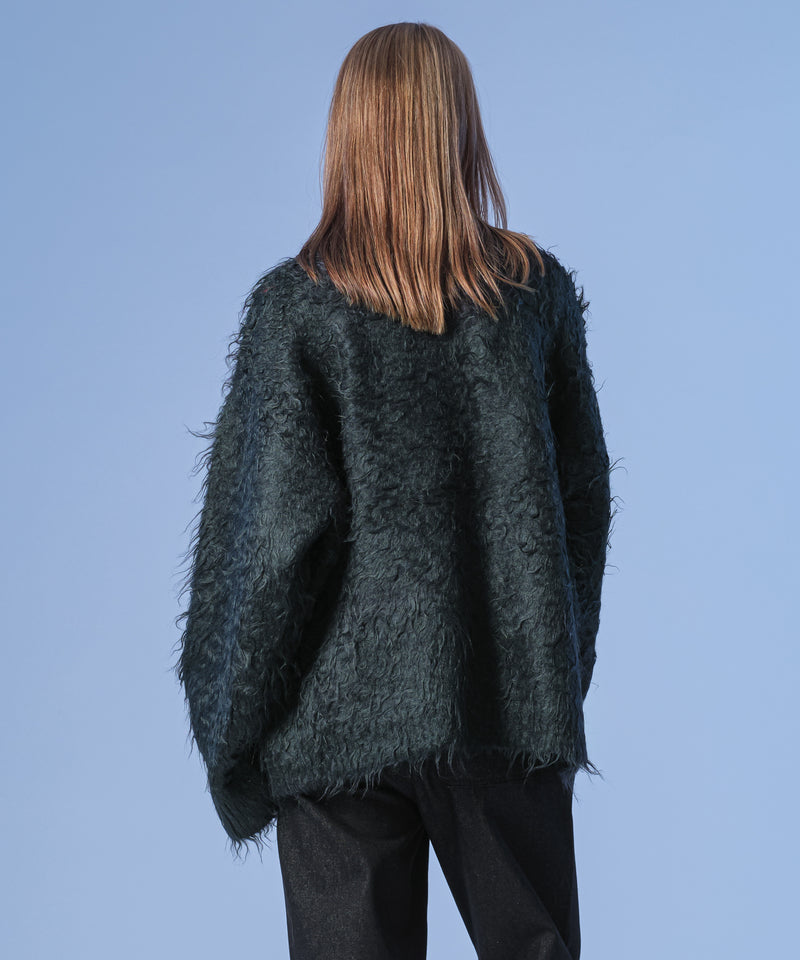 新色追加【selleglant｜セレグランテ】LONG SLEEVE WOOL MIXED SHAGGY KNIT / ロングスリーブウール混シャギーニット