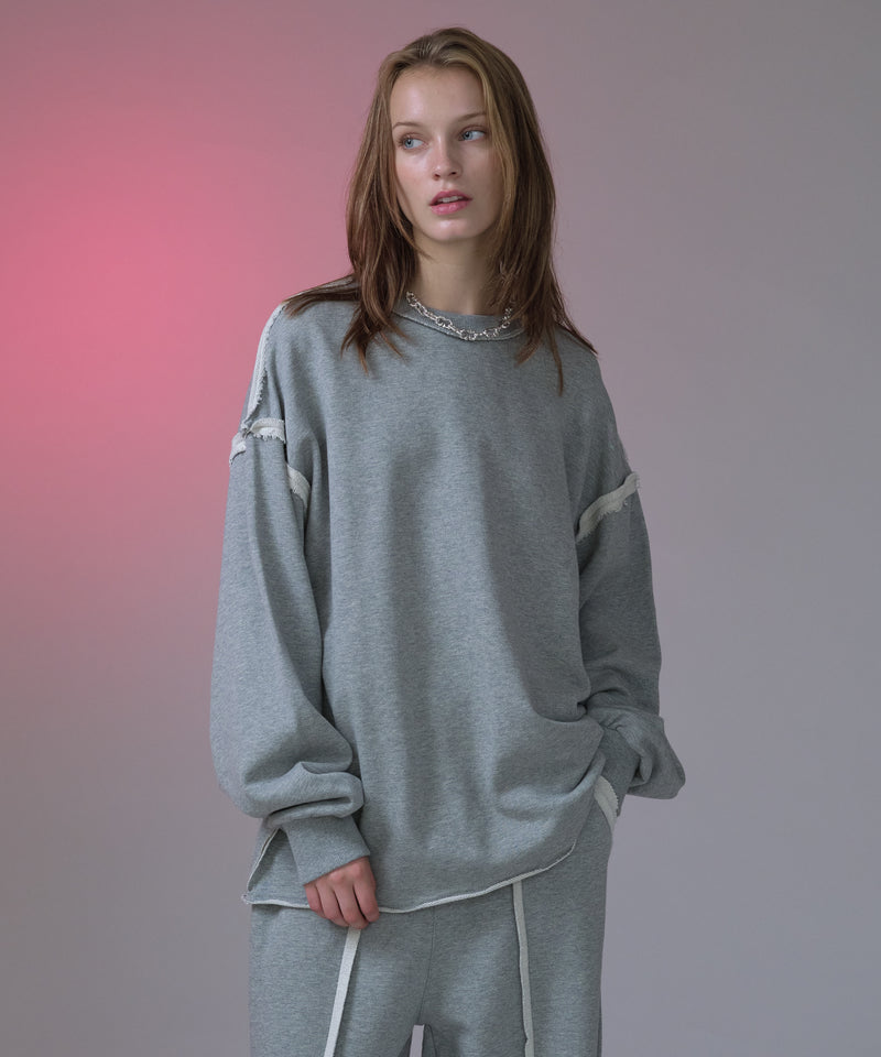 【新色追加】【selleglant｜セレグランテ】INSIDEOUT PULLOVER SWEATSHIRT/インサイドアウトプルオーバースウェット