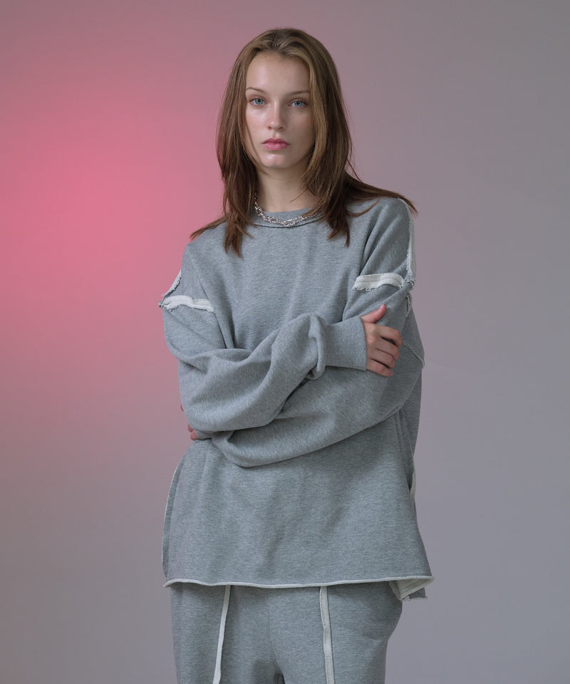 【新色追加】【selleglant｜セレグランテ】INSIDEOUT PULLOVER SWEATSHIRT/インサイドアウトプルオーバースウェット