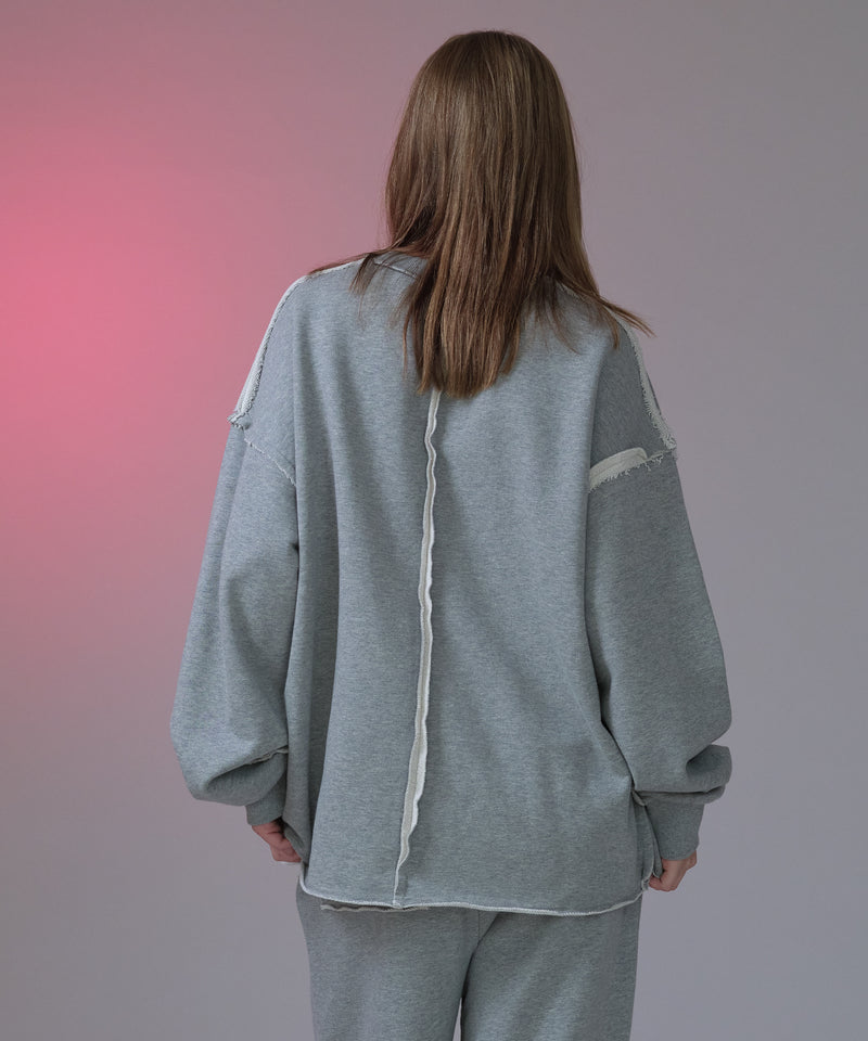 【新色追加】【selleglant｜セレグランテ】INSIDEOUT PULLOVER SWEATSHIRT/インサイドアウトプルオーバースウェット