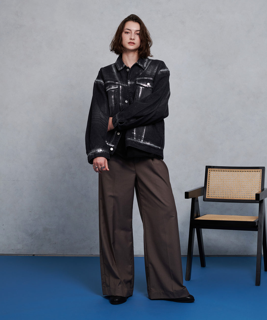 新品　IMPRESTORE I.M.S.T. Gジャン デニムジャケット　ペンキ MSDT×マインデニム、ペンキ職人による“ペイントアート入り”デニム