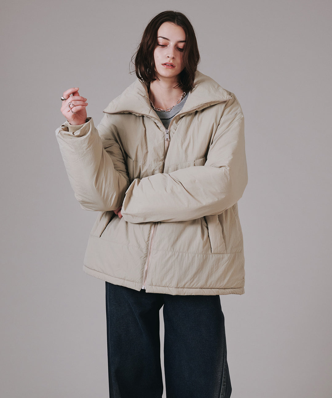 selleglant｜セレグランテ】STAND NECK PADDING JACKET/スタンド