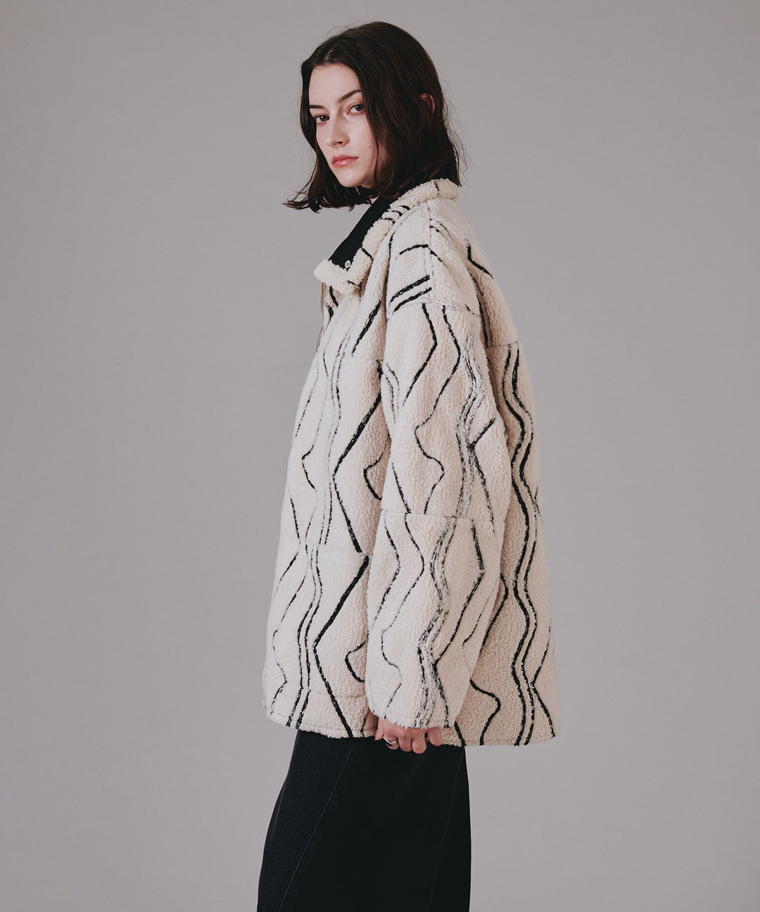 selleglant｜セレグランテ】 REVERSIBLE FAKE MOUTON BOA JACKET