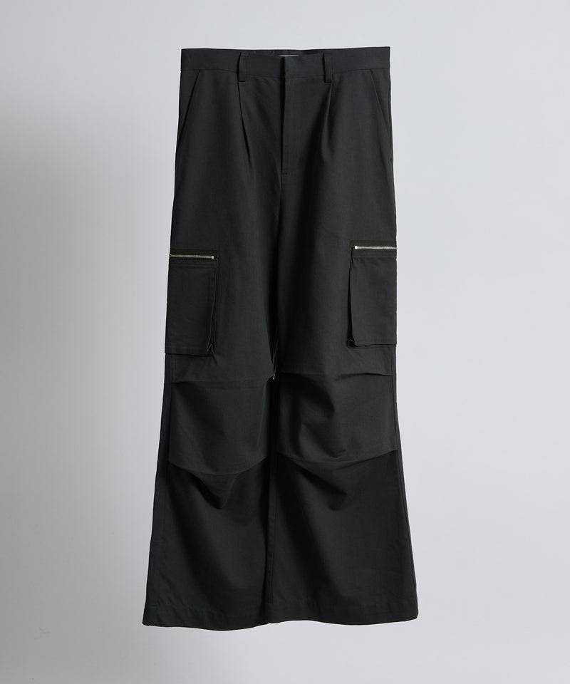 【selleglant｜セレグランテ】SEMI FLARE WIDE CARGO PANTS/セミフレアワイドカーゴパンツ