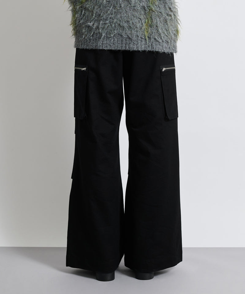 【selleglant｜セレグランテ】SEMI FLARE WIDE CARGO PANTS/セミフレアワイドカーゴパンツ