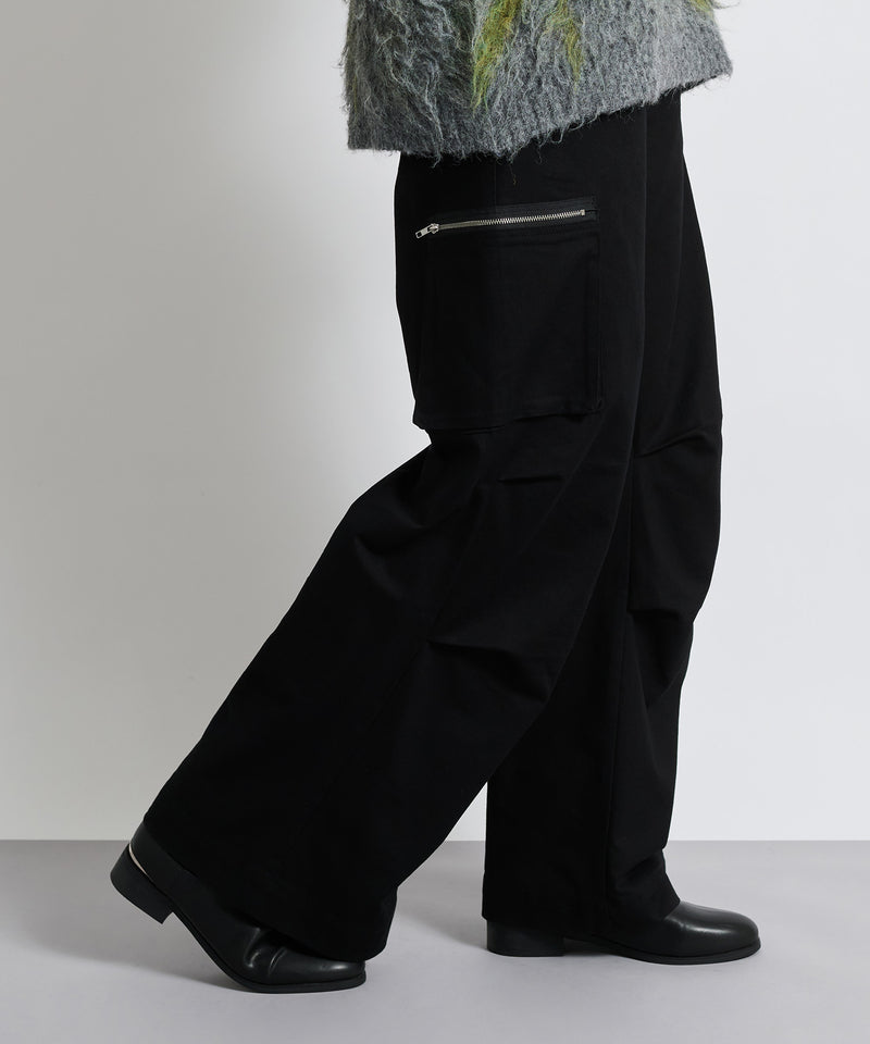 【selleglant｜セレグランテ】SEMI FLARE WIDE CARGO PANTS/セミフレアワイドカーゴパンツ