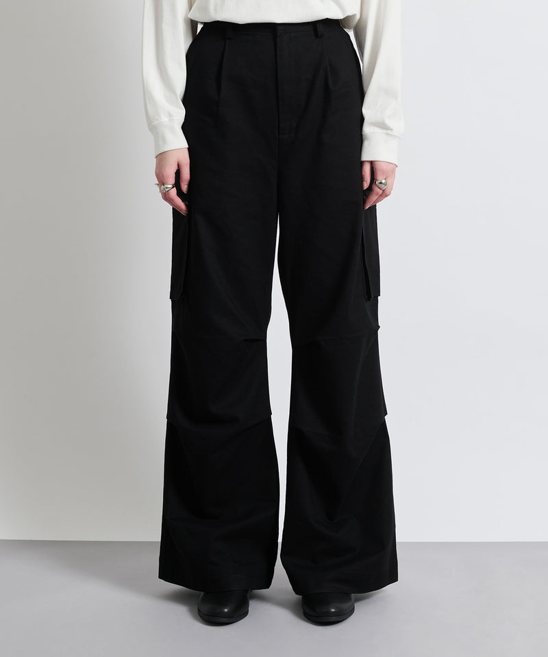 【selleglant｜セレグランテ】SEMI FLARE WIDE CARGO PANTS/セミフレアワイドカーゴパンツ