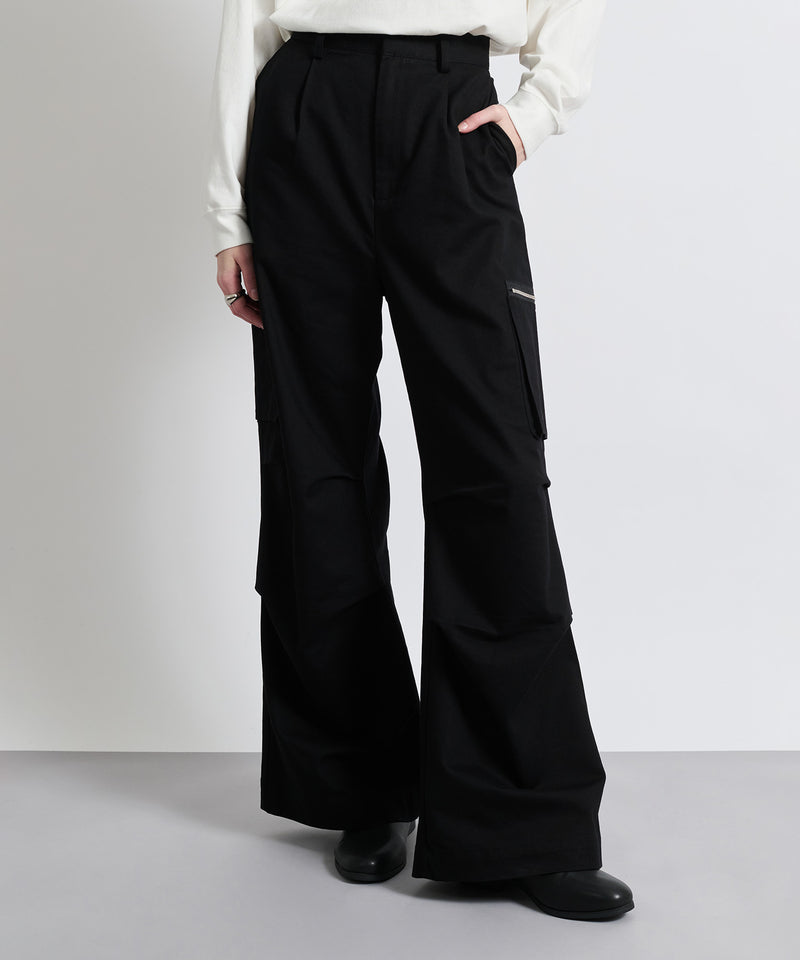 【selleglant｜セレグランテ】SEMI FLARE WIDE CARGO PANTS/セミフレアワイドカーゴパンツ