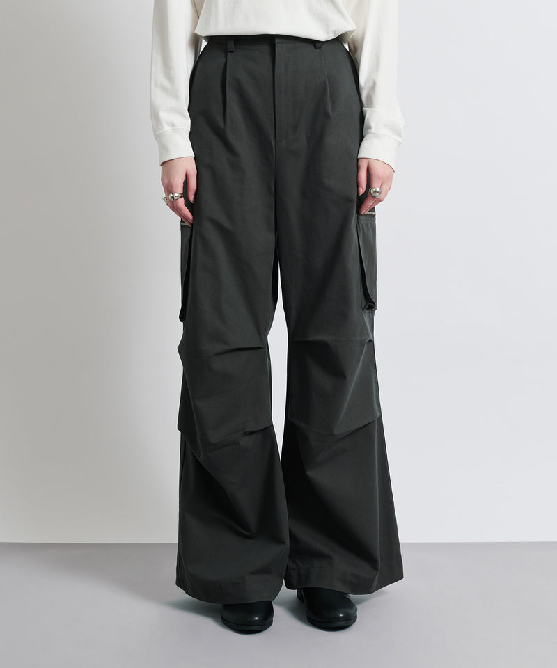 【selleglant｜セレグランテ】SEMI FLARE WIDE CARGO PANTS/セミフレアワイドカーゴパンツ