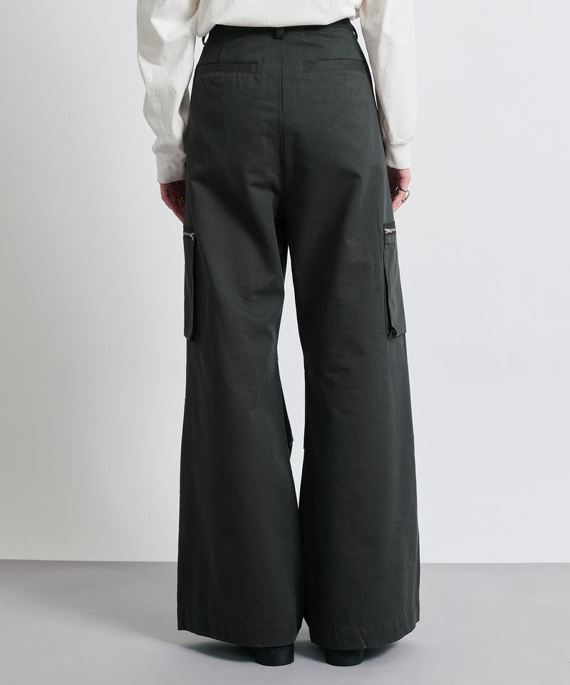 【selleglant｜セレグランテ】SEMI FLARE WIDE CARGO PANTS/セミフレアワイドカーゴパンツ