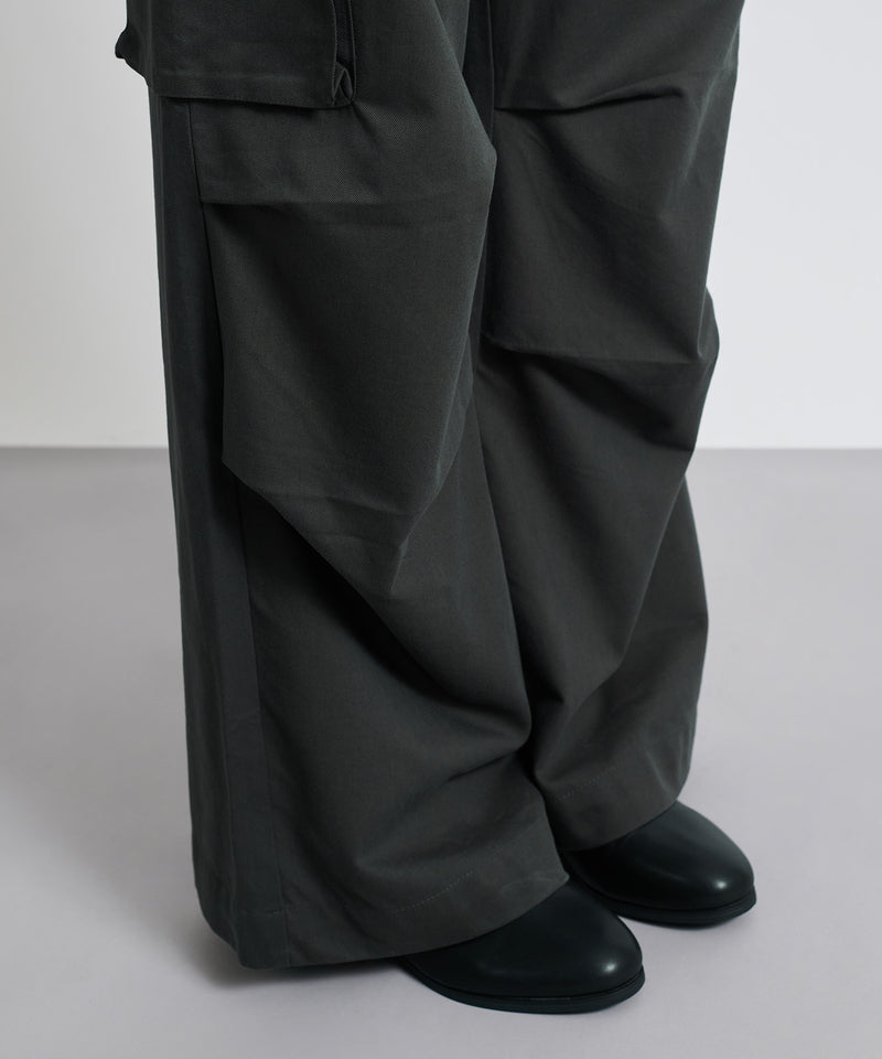 【selleglant｜セレグランテ】SEMI FLARE WIDE CARGO PANTS/セミフレアワイドカーゴパンツ