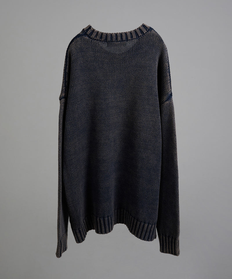 【selleglant｜セレグランテ】STONE WASH BASIC KNIT/ストーンウォッシュベーシックニット