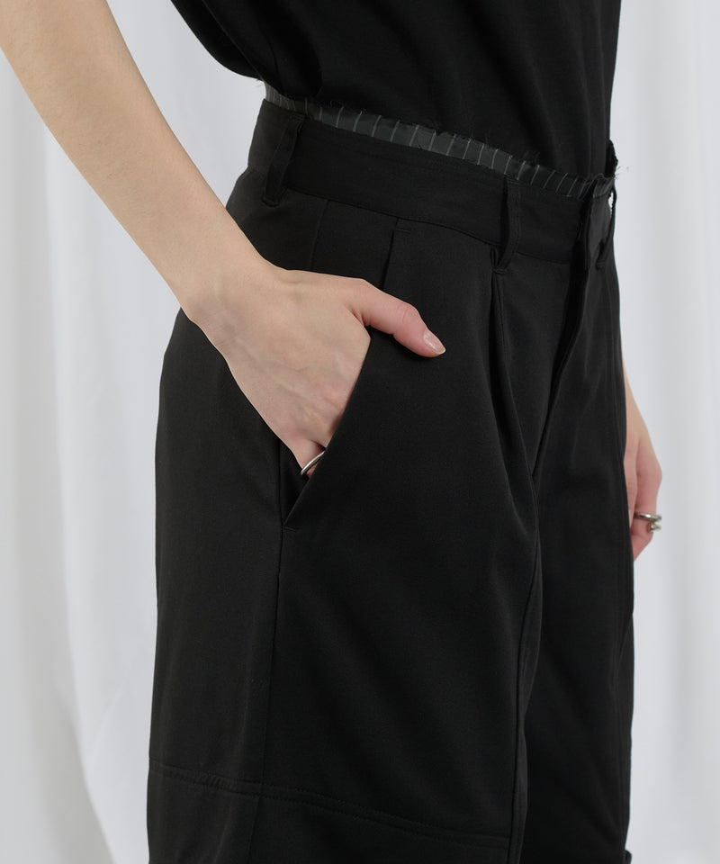 【selleglant｜セレグランテ】SIDE SLIT POCKET DESIGN WIDE SLACKS/サイドスリットポケットデザインワイドスラックス