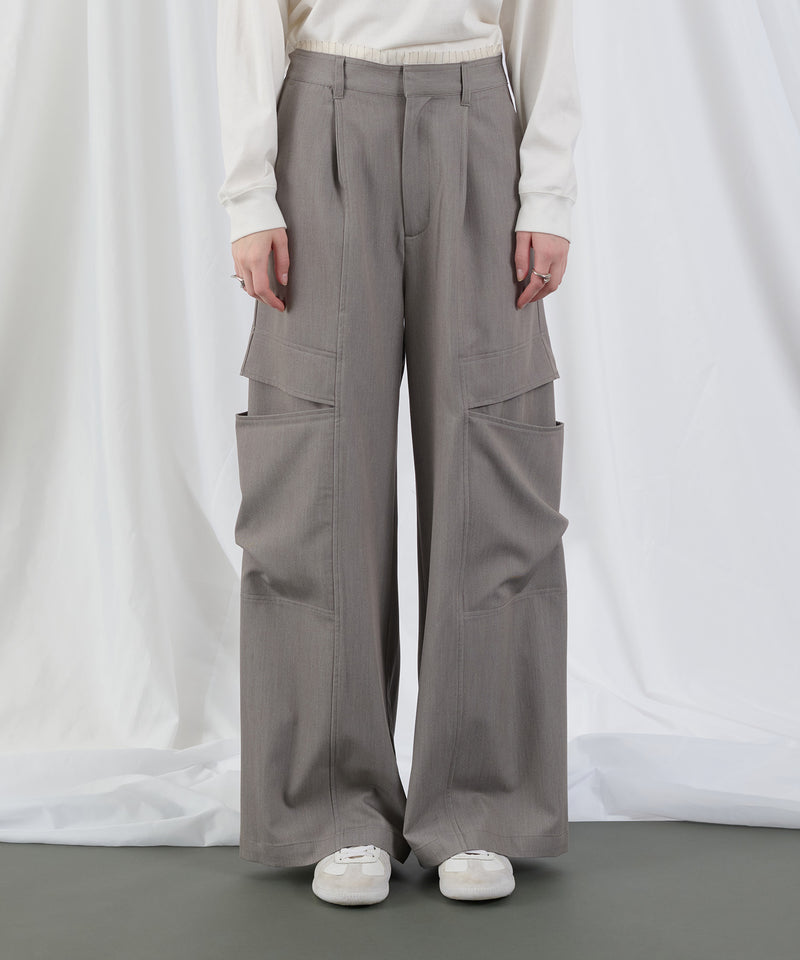 【selleglant｜セレグランテ】SIDE SLIT POCKET DESIGN WIDE SLACKS/サイドスリットポケットデザインワイドスラックス