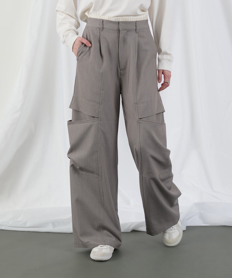 【selleglant｜セレグランテ】SIDE SLIT POCKET DESIGN WIDE SLACKS/サイドスリットポケットデザインワイドスラックス