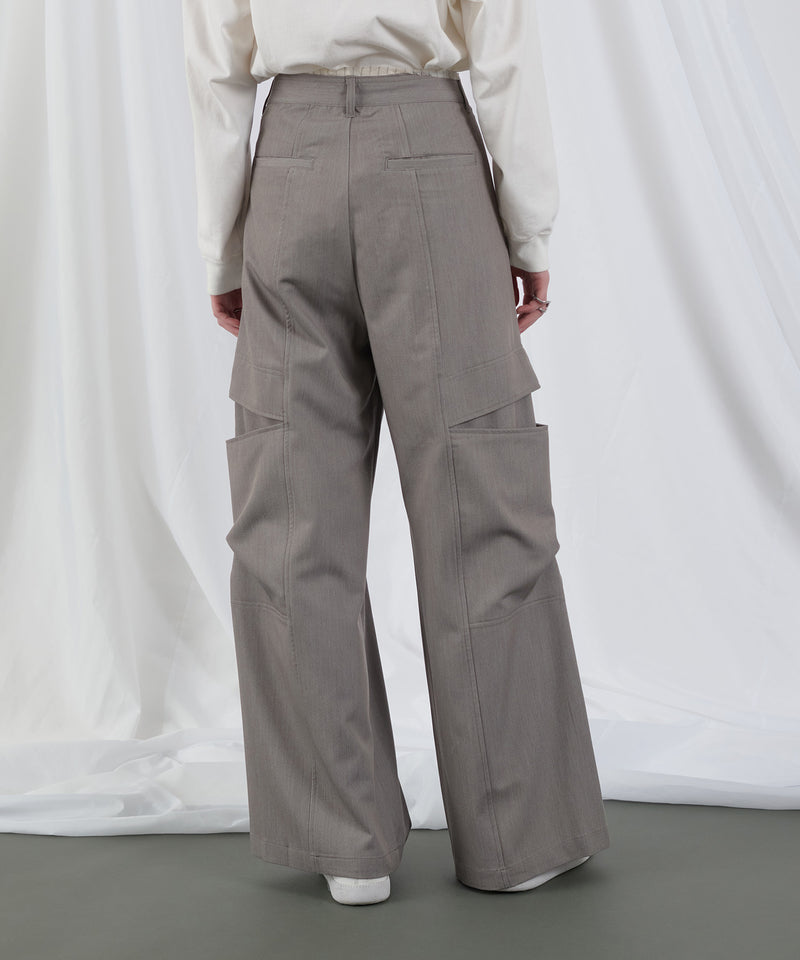 【selleglant｜セレグランテ】SIDE SLIT POCKET DESIGN WIDE SLACKS/サイドスリットポケットデザインワイドスラックス