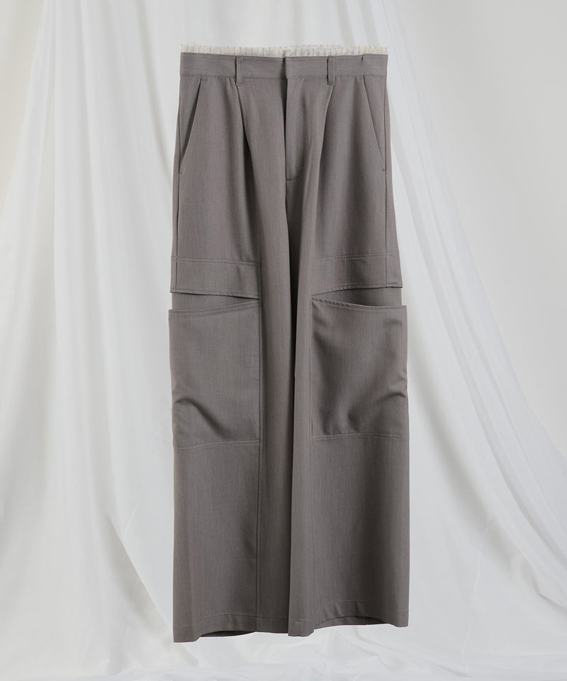 【selleglant｜セレグランテ】SIDE SLIT POCKET DESIGN WIDE SLACKS/サイドスリットポケットデザインワイドスラックス