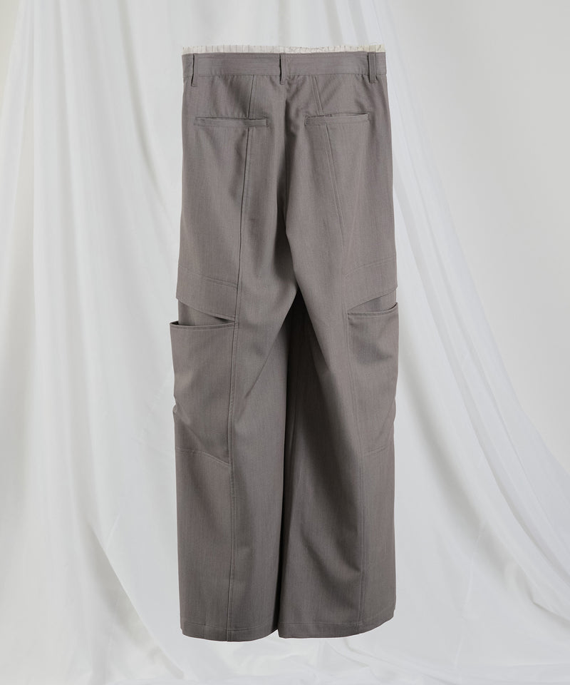 【selleglant｜セレグランテ】SIDE SLIT POCKET DESIGN WIDE SLACKS/サイドスリットポケットデザインワイドスラックス