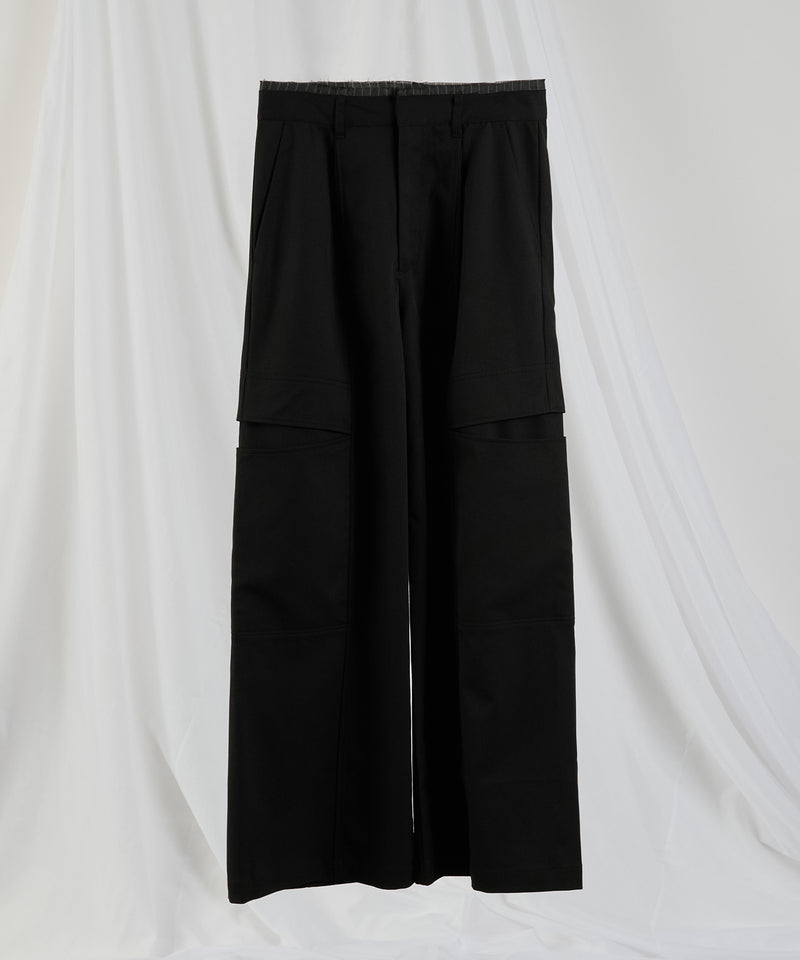 【selleglant｜セレグランテ】SIDE SLIT POCKET DESIGN WIDE SLACKS/サイドスリットポケットデザインワイドスラックス