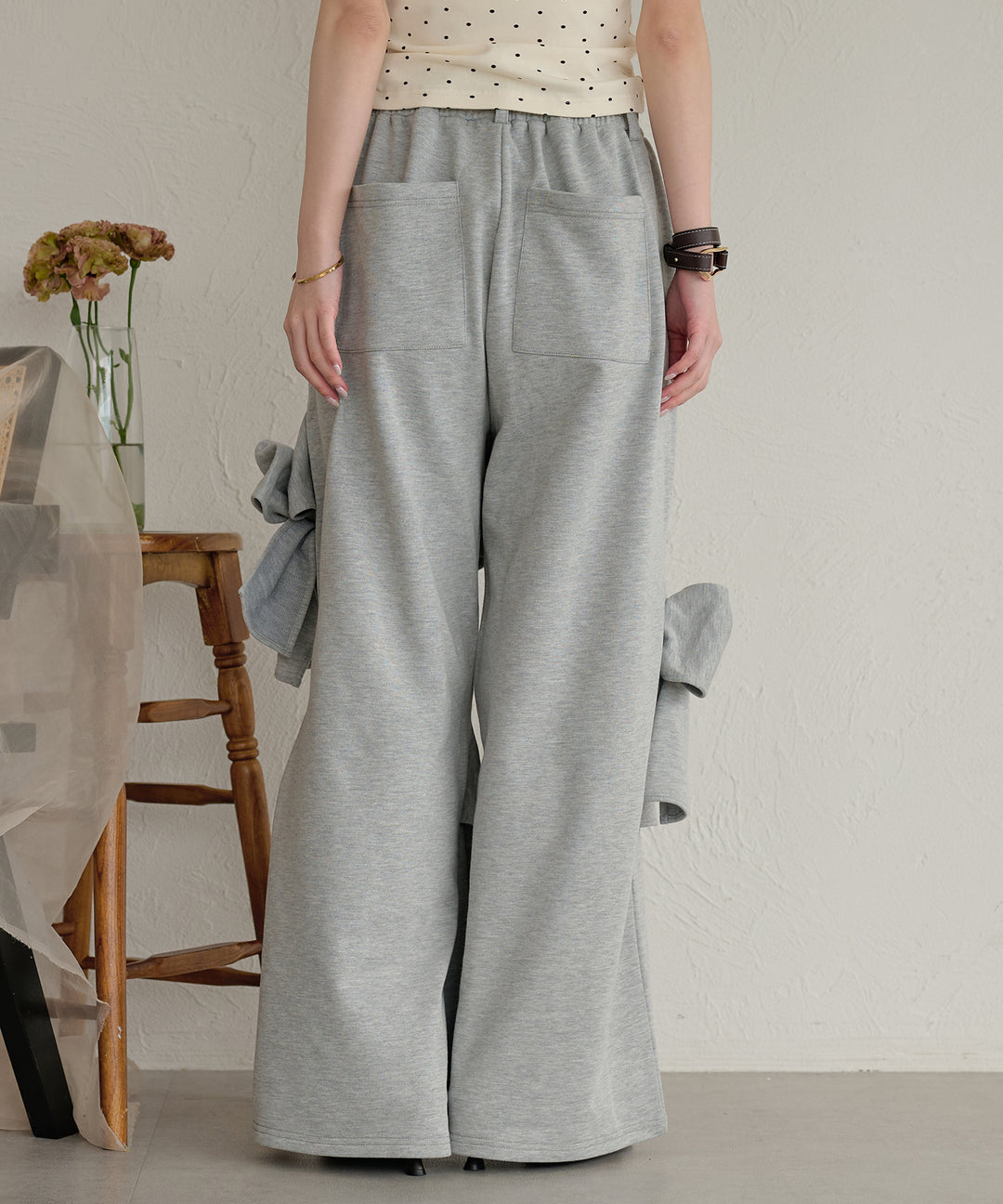 ribbon sweat pants / リボンスウェットパンツ – favclo.