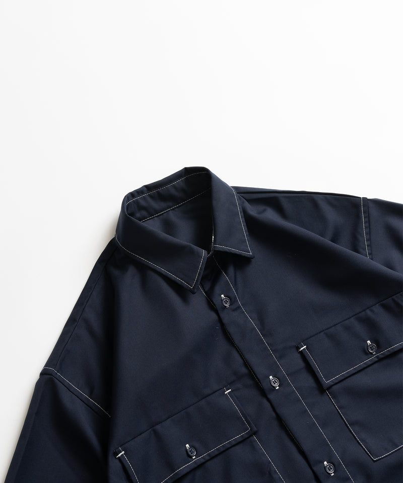 【WETTEMPT｜ウィテンプト】STITCH BALLOON WORK SHIRT /ステッチバルーンワークシャツ