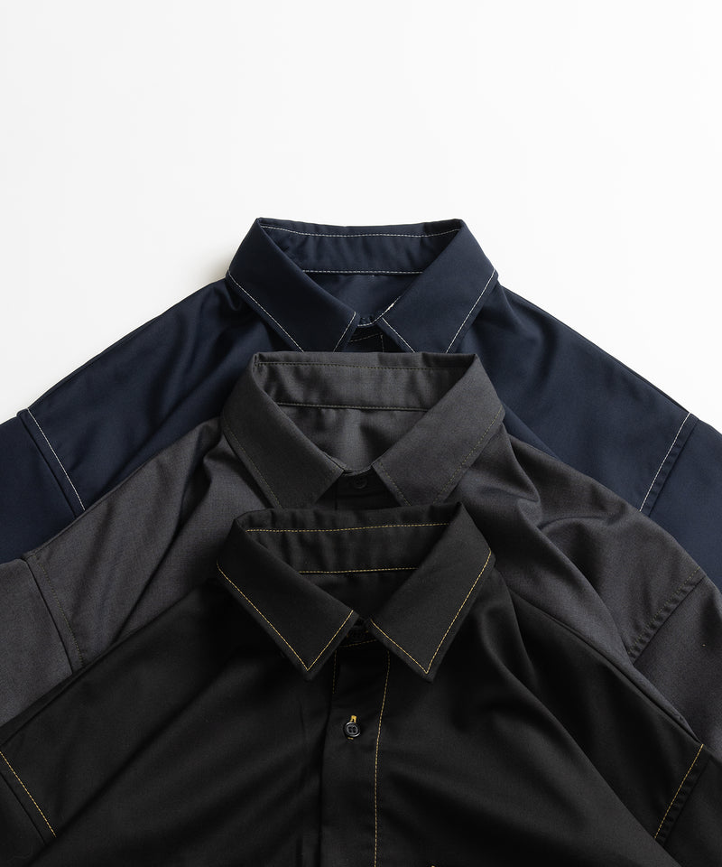 【WETTEMPT｜ウィテンプト】STITCH BALLOON WORK SHIRT /ステッチバルーンワークシャツ