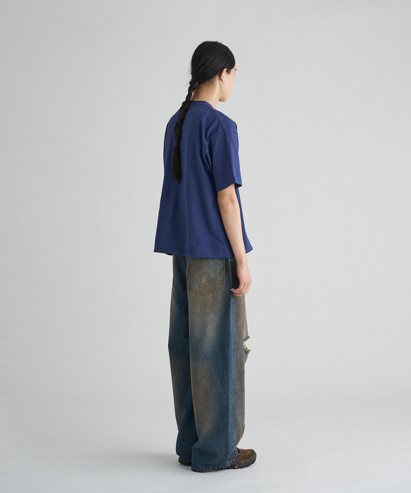 WIDE LOOSE DAMAGE MUD DENIM/ワイドルーズダメージマッドデニム