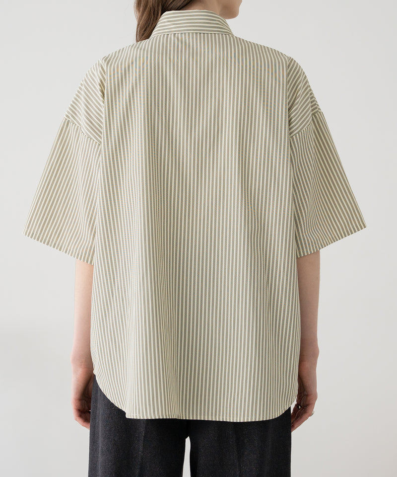 【selleglant｜セレグランテ】REGULAR COLLAR STRIPE SHIRT/レギュラーカラーストライプシャツ