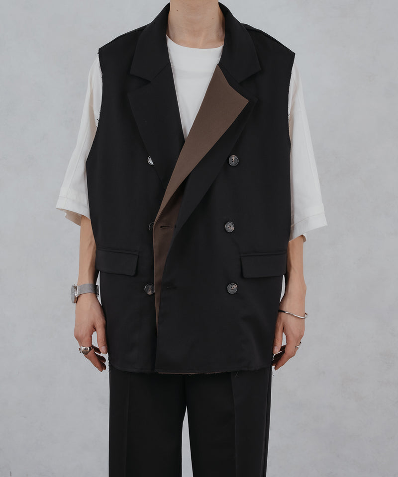 TAILORED DOUBLE GILET VEST/テーラードダブルジレベスト