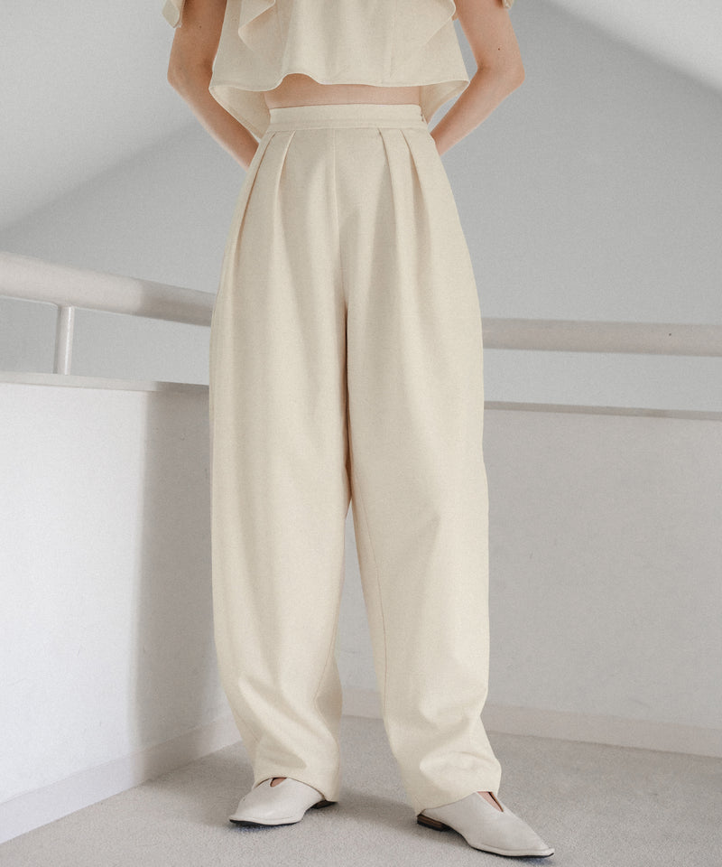 linen blend cocoon pants / リネンブレンドコクーンパンツ