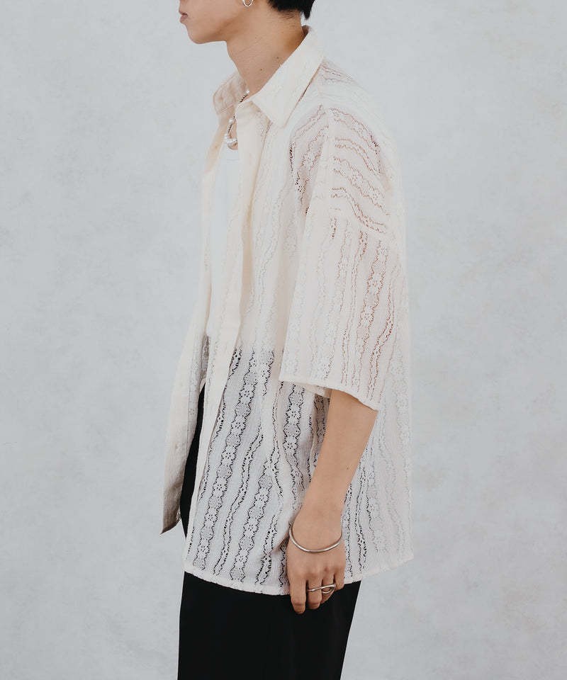 LACE SHEER REGULAR SHIRT/レースシアーレギュラーシャツ