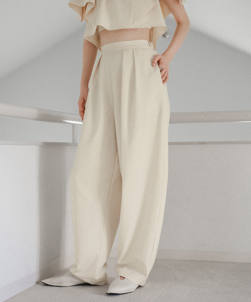 linen blend cocoon pants / リネンブレンドコクーンパンツ