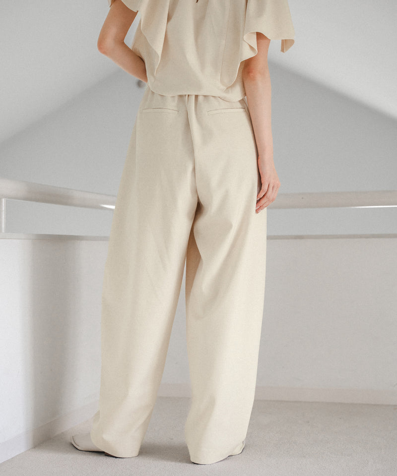 linen blend cocoon pants / リネンブレンドコクーンパンツ